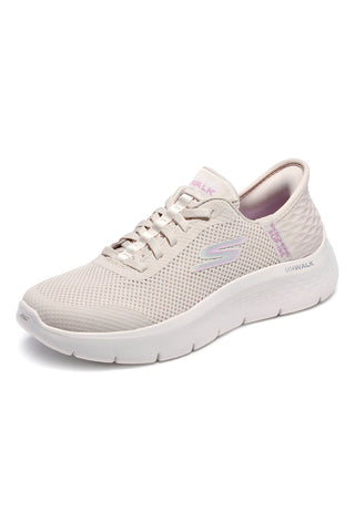 Aus weißem Mesh Skechers Go walk flex grand entry Schuhe