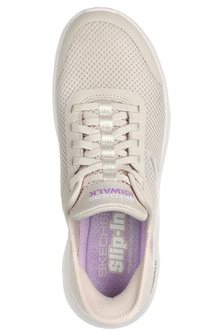 Aus weißem Mesh Skechers Go walk flex grand entry Schuhe