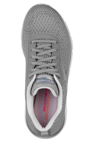 Sneakers grigie in mesh con memory foam Skechers Fashion fit bold boundaries