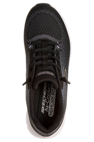 Schwarze Mesh-Turnschuhe mit Glide-Step und Air-Cooled Memory Foam Skechers Glide-Step Pro Soft Mirage