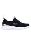 Schwarz stricken Turnschuhe mit Skech-Air und Memory Foam Skechers Skech-Air Dynamight Perfect Steps