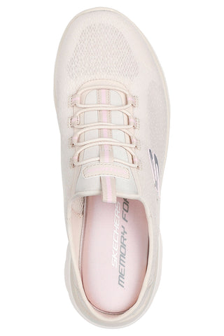 Natürliche Sportschuhe aus atmungsaktivem Mesh mit Memory Foam Skechers Summits Simply Sweet