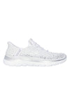 Scarpe slip ins bianco con strass in mesh Skechers Summits brilliant shine