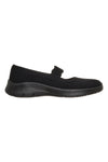 Schwarz gestrickte Ballettschuhe Skechers BEDFORD CHEERFUL GLOW