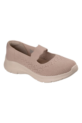 Skechers BEDFORD CHEERFUL GLOW taupe gestrickte Wohnungen