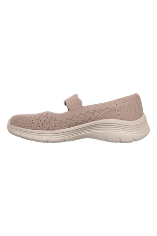 Skechers BEDFORD CHEERFUL GLOW taupe gestrickte Wohnungen