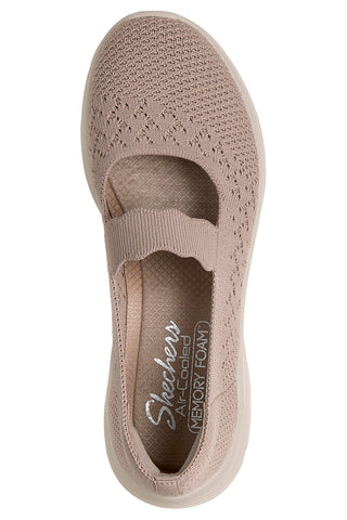 Skechers BEDFORD CHEERFUL GLOW taupe gestrickte Wohnungen