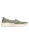 Olivgrüner Slipper aus perforiertem Strick Skechers WILSHIRE BLVD TRUE CHARM