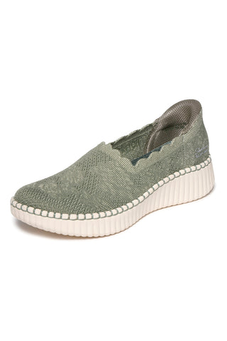 Slip on verde oliva in maglia traforata Skechers WILSHIRE BLVD TRUE CHARM