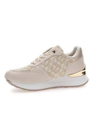Beige Turnschuhe mit goldenen Details Laura Biagiotti 9625