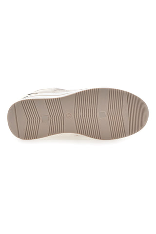 Beige Turnschuhe mit goldenem Einsatz Laura Biagiotti 9655