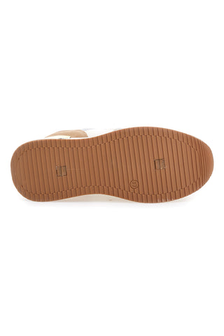 Sneakers beige con strass oro Laura Biagiotti 9640