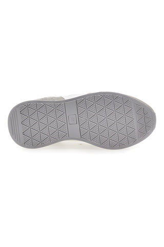 Weißer und grauer Turnschuh mit silbernen Einsätzen Laura Biagiotti 9623