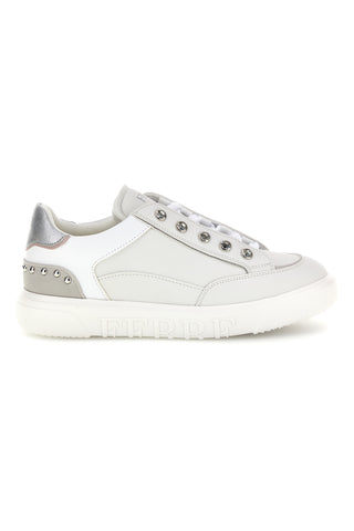 Weiße Turnschuhe mit Glitzer Ferre F763