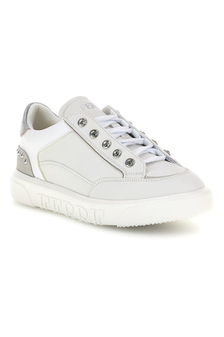 Weiße Turnschuhe mit Glitzer Ferre F763