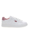 Weiße Turnschuhe mit rosa Schnürsenkeln Levi's Avenue