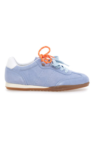 Hellblaue Turnschuhe aus echtem Leder mit doppelten Schnürsenkeln Pittarello Capsule BT251278010