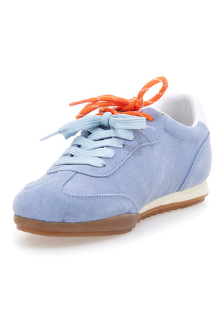Sneakers azzurre in vera pelle con doppi lacci Pittarello Capsule BT251278010