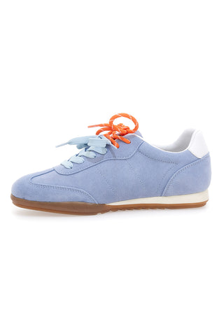 Sneakers azzurre in vera pelle con doppi lacci Pittarello Capsule BT251278010