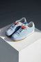 Hellblaue Turnschuhe aus echtem Leder mit doppelten Schnürsenkeln Pittarello Capsule BT251278010