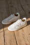 Weiße Lederturnschuhe mit recyceltem Aktionsleder Pittarello Capsule BT261130001