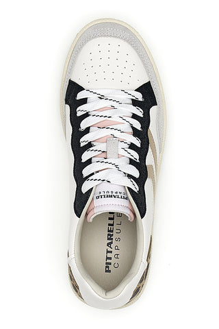 Weiße Turnschuhe mit Tierdetails Pittarello Capsule BT261130001
