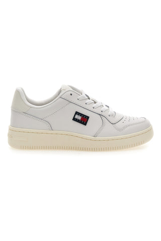 Sneakers bianche in pelle stile basket Tommy jeans TJw Basket