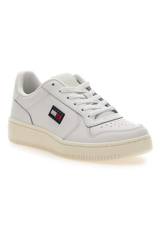Sneakers bianche in pelle stile basket Tommy jeans TJw Basket