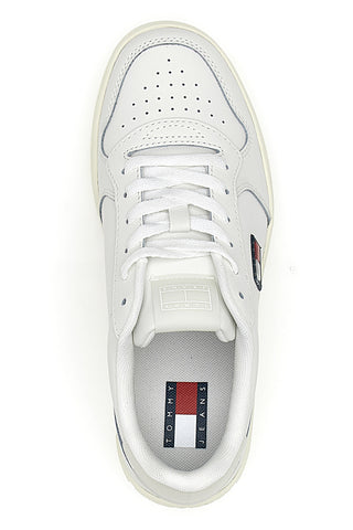 Sneakers bianche in pelle stile basket Tommy jeans TJw Basket