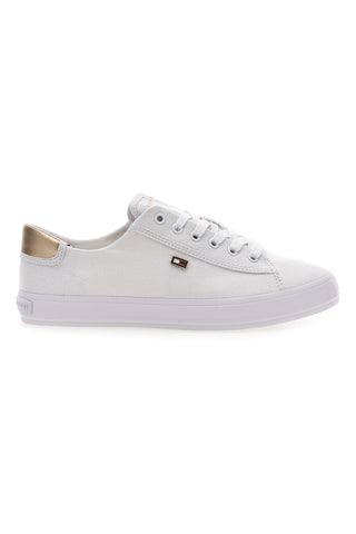Weiße Canvas-Turnschuhe Tommy Jeans Vulc Canvas