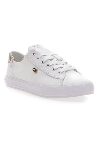 Weiße Canvas-Turnschuhe Tommy Jeans Vulc Canvas
