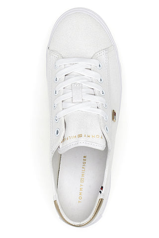 Weiße Canvas-Turnschuhe Tommy Jeans Vulc Canvas