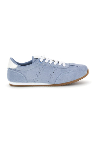 Hellblaue Turnschuhe mit Schnürsenkeln und minimalem Design Café Kosten 65BL07241