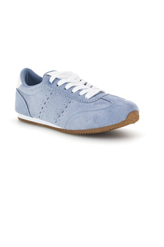Sneakers azzurro con lacci e design minimal Café cost 65BL07241