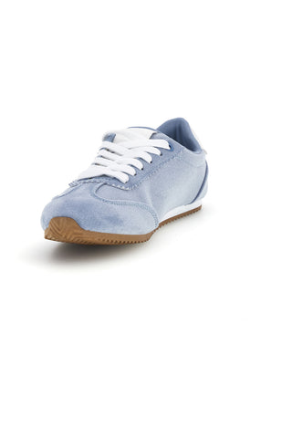 Hellblaue Turnschuhe mit Schnürsenkeln und minimalem Design Café Kosten 65BL07241