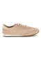 Beige Turnschuhe mit Schnürsenkeln und minimalem Design Café Kosten 65BL07241