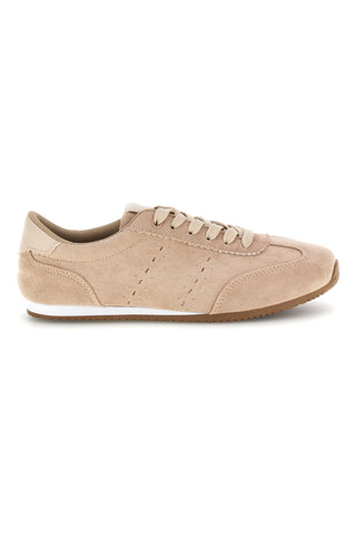 Beige Turnschuhe mit Schnürsenkeln und minimalem Design Café Kosten 65BL07241