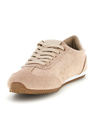 Sneakers beige con lacci e design minimal Café cost 65BL07241