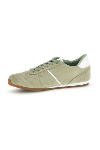 Grüne Turnschuhe mit Schnürsenkeln und minimalem Design Café Kosten 85RCO72101