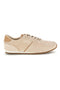 Beige Turnschuhe mit Schnürsenkeln und minimalem Design Café Kosten 85RCO72101