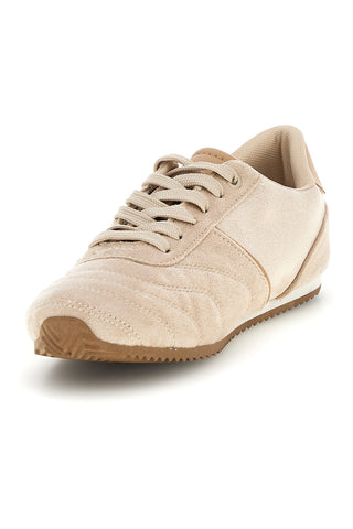 Sneakers beige con lacci e design minimal Café cost 85RCO72101