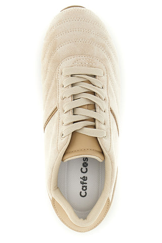 Sneakers beige con lacci e design minimal Café cost 85RCO72101