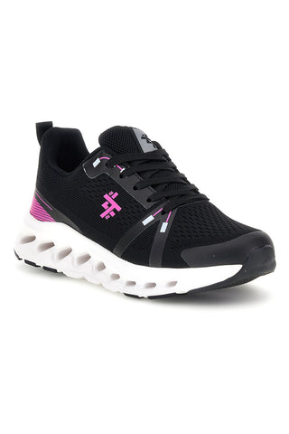 Scarpe da ginnastica nero fucsia traspirante ammortizzata 2T2L 4BF103037