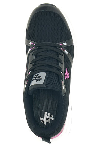 Scarpe da ginnastica nero fucsia traspirante ammortizzata 2T2L 4BF103037