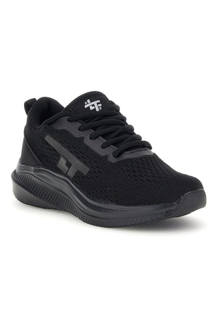Schwarze Turnschuhe aus leichtem, atmungsaktivem Stoff 2t2l 75WDH060410