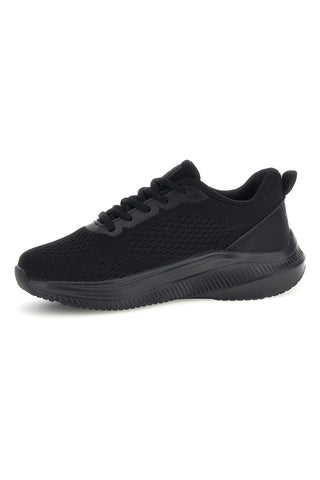 Schwarze Turnschuhe aus leichtem, atmungsaktivem Stoff 2t2l 75WDH060410