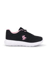Schwarze Turnschuhe mit rosa Mesh-Details 2t2l 155BK070903