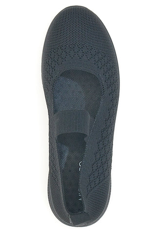 Schwarze gewebte Ballett-Pumps My Time Tf2508056