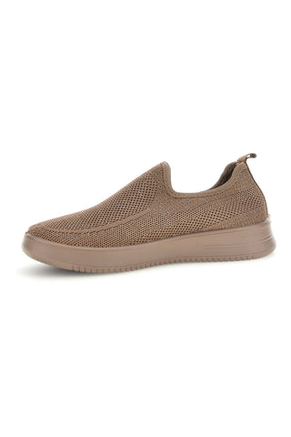 Beige Pantoletten aus perforiertem Stoff Mio tempo tf2508059