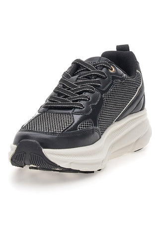 Sneakers da donna nere con inserti mesh Pittarello 8W25069